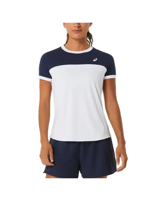 Camiseta Asics Women Court Ss Top 2042a262-102 Mujer | Ofertas de pádel